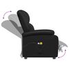 vidaXL Fauteuil de massage Noir Similicuir