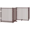 vidaXL Barri&egrave;re pour chien porte pliable 12 panneaux bois de peuplier