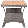 vidaXL Table de jardin Gris 120x70x66 cm Bois d'acacia massif