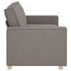 vidaXL Canap&eacute; 2 places Taupe 140 cm Tissu