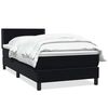 vidaXL Sommier &agrave; lattes de lit avec matelas noir 100x210 cm velours