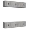 vidaXL Ensemble de meubles TV 6 pcs Sonoma gris Bois d'ing&eacute;nierie
