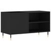 vidaXL Armoire &agrave; disques noir 85x38x48 cm bois d'ing&eacute;nierie
