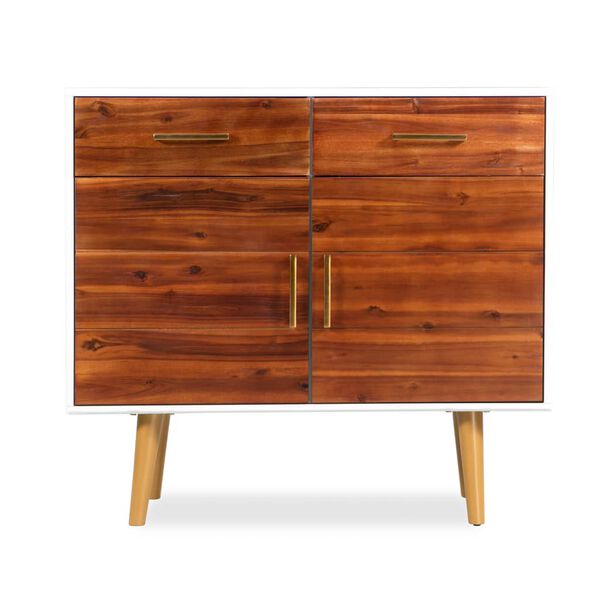 vidaXL Buffet Bois d'acacia massif 90x33,5x83 cm