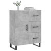 vidaXL Buffet gris b&eacute;ton 69,5x34x90 cm bois d'ing&eacute;nierie
