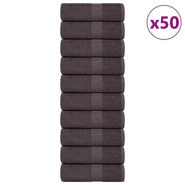 vidaXL Serviettes d'invit&eacute; FROGN 50pcs anthracite 30x50cm 360 g/m&sup2;