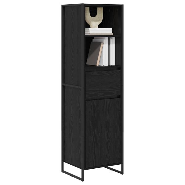 vidaXL Biblioth&egrave;que Ch&ecirc;ne noir 43 x 36 x 150.5 cm Bois d'ing&eacute;nierie