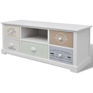 vidaXL Meuble TV en style fran&ccedil;ais Bois
