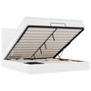 vidaXL Cadre de lit ottoman avec matelas blanc 180x200 cm similicuir