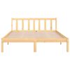 vidaXL Cadre de lit sans matelas bois massif 120x200 cm