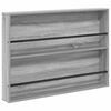 vidaXL &Eacute;tag&egrave;re &agrave; magazines avec &eacute;tag&egrave;re Gris Sonoma 100 x 12 x 70 cm