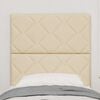 vidaXL T&ecirc;te de lit avec t&ecirc;te de lit Cr&egrave;me 80 cm tissu