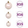 vidaXL Sapin de No&euml;l artificiel articul&eacute; 300 LED et boules 180 cm