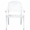 vidaXL Ensemble de tables de jardin 3 pcs Blanc Aluminium coul&eacute;
