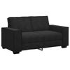 vidaXL Ensemble de canap&eacute;s 3 pcs avec coussins Noir Velours