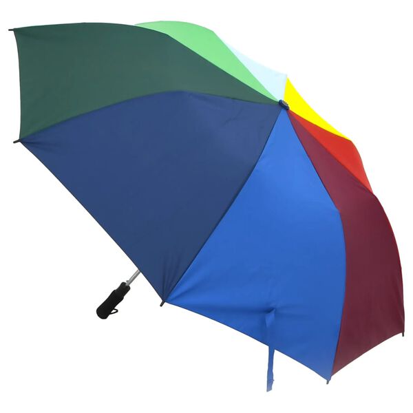 vidaXL Parapluie pliable automatique Multicolore 124 cm