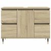 vidaXL Armoire salle de bain ch&ecirc;ne sonoma 80x33x60cm bois d'ing&eacute;nierie