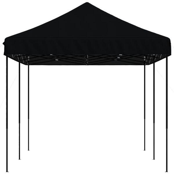 vidaXL Tente de réception pliable escamotable noir 580x292x315 cm