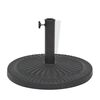 vidaXL Socle de parasol R&eacute;sine Rond Noir 29 kg