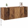 vidaXL Meuble TV mural Bois Ancien 100 x 35 x 41 cm Bois d'ing&eacute;nierie