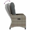 vidaXL Fauteuil inclinable Gris 56 x 66 x 95 cm polyrotin