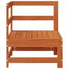 vidaXL Canap&eacute; d'angle de jardin Pin massif Brun Cir&eacute; 62 x 62 x 70,5 cm