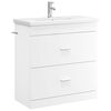 vidaXL Ensemble de mobilier de salle de bain Blanc 81 x 40 x 84,5 cm
