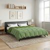vidaXL Duvet d'&eacute;t&eacute; simple Matelass&eacute; Vert 200 x 240 cm Microfibre