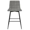 vidaXL Tabourets de bar lot de 2 gris clair velours