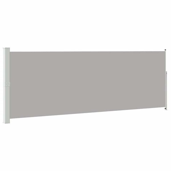 vidaXL Auvent lat&eacute;ral r&eacute;tractable 160 x 500 cm Gris
