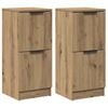 vidaXL Buffets 2 pcs ch&ecirc;ne artisanal 30x30x70 cm bois d'ing&eacute;nierie