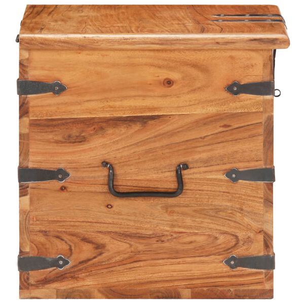 vidaXL Coffre 40x40x40 cm Bois d'acacia solide