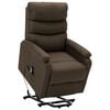 vidaXL Fauteuil Marron Tissu