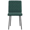 vidaXL Chaises &agrave; manger lot de 4 Vert fonc&eacute; Velours