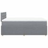 vidaXL Sommier &agrave; lattes de lit avec matelas Gris clair 120x200cm Tissu