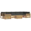 vidaXL Ensemble de canap&eacute;s d'ext&eacute;rieur 8 pc Blanc et anthracite