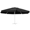 vidaXL Tissu de remplacement pour parasol d'ext&eacute;rieur Noir 610 cm