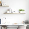 vidaXL &Eacute;tag&egrave;re flottante murale ch&ecirc;ne 120x23,5x3,8 cm MDF