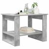 vidaXL Table basse Gris b&eacute;ton 72 x 50 x 50 cm Bois d'ing&eacute;nierie