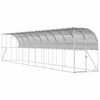 vidaXL Poulailler contre le mur Argent&eacute; 600 x 150 x 215 cm