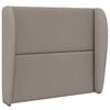 vidaXL Oreille de t&ecirc;te de lit Beige 80 x 23 x 6 cm tissu
