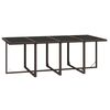 vidaXL Ensemble &agrave; manger de jardin et coussins 9 pcs Poly rotin Marron