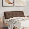 vidaXL Coussin de Dos Marron 140 x 19 x 50 cm tissu