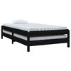 vidaXL Lit empilable sans matelas noir 80x200 cm bois massif de pin