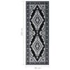 vidaXL Tapis BCF Noir 80x200 cm