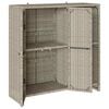 vidaXL Armoire de rangement Gris clair 100 x 36 x 102 cm Rotin