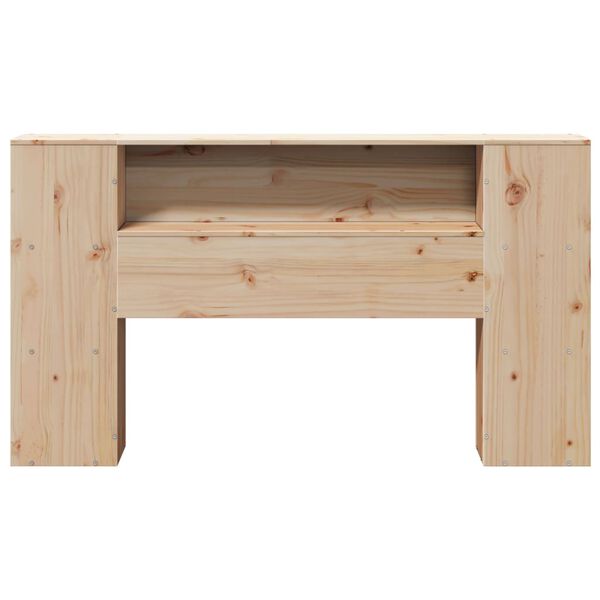vidaXL Tête de lit avec rangement 120 cm bois massif de pin