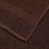 vidaXL Ensemble de serviettes FROGN 12 pcs marron 360 g/m²