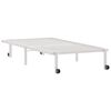 vidaXL Cadre de lit sans matelas pliable blanc 90x200 cm acier