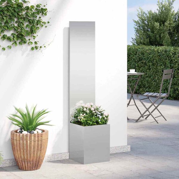 vidaXL &Eacute;cran de confidentialit&eacute; de jardin Fretwork Argent 32 x 150 cm